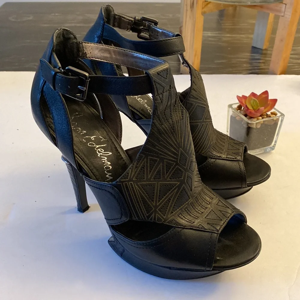 Sam Edelman | Anthropologie NEVYN platform gladiator stiletto heel women SIZE 8